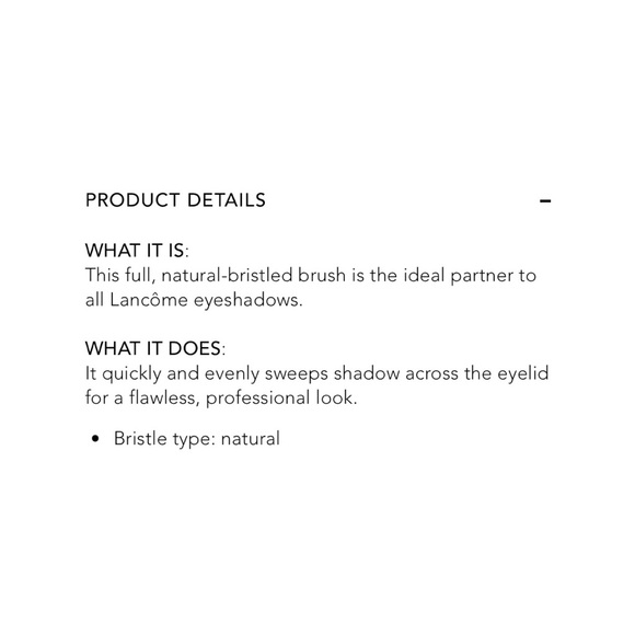 LANCÔME LARGE EYESHADOW GRAND FORMAT OMBRÉ BRUSH - Picture 3 of 3